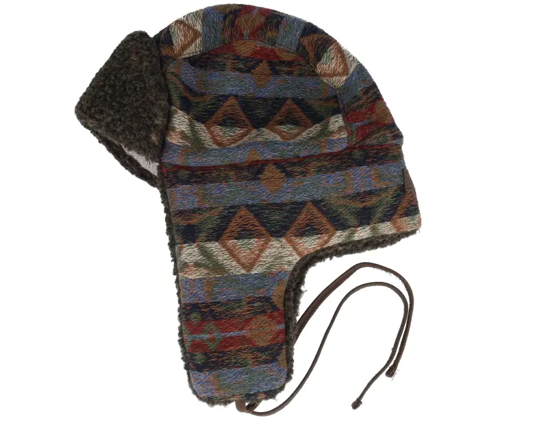 Stetson Bomber Ethnic Jacquard Navy/Blue/Beige/Red Trapper online