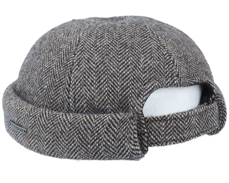 Stetson Docker Wool Herringbone Grey Docker online