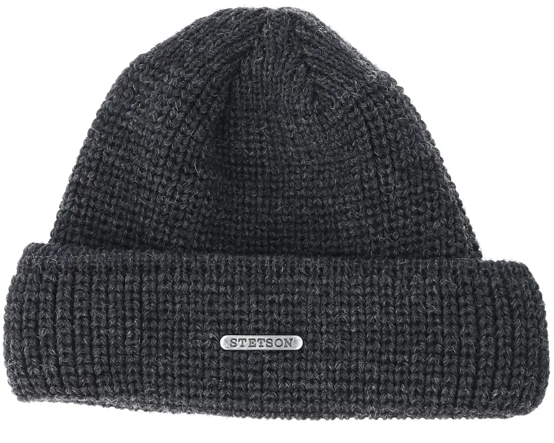 Stetson Merino Wool Dark Grey/Black Beanie online