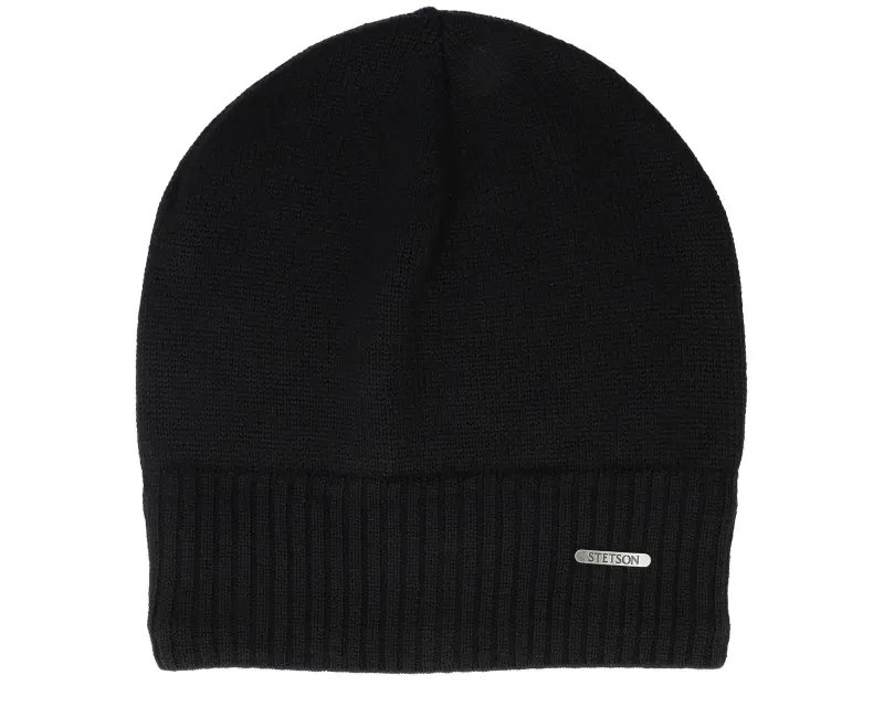 Stetson Oversized Wv Merino-1 Black Beanie online