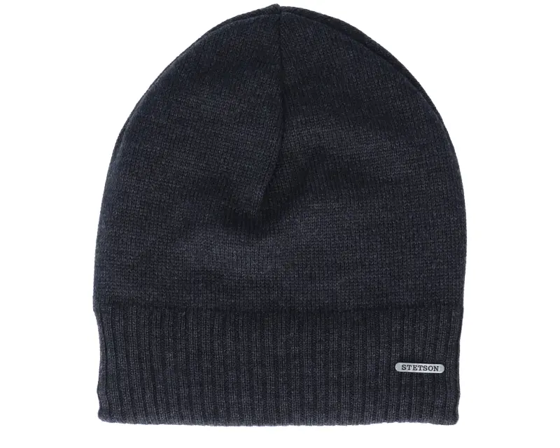 Stetson Oversized Wv Merino Dark Grey Long Beanie online