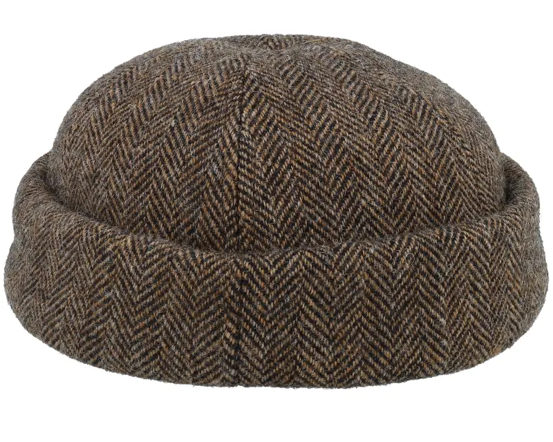 Stetson Wool Herringbone Brown Melange Docker online