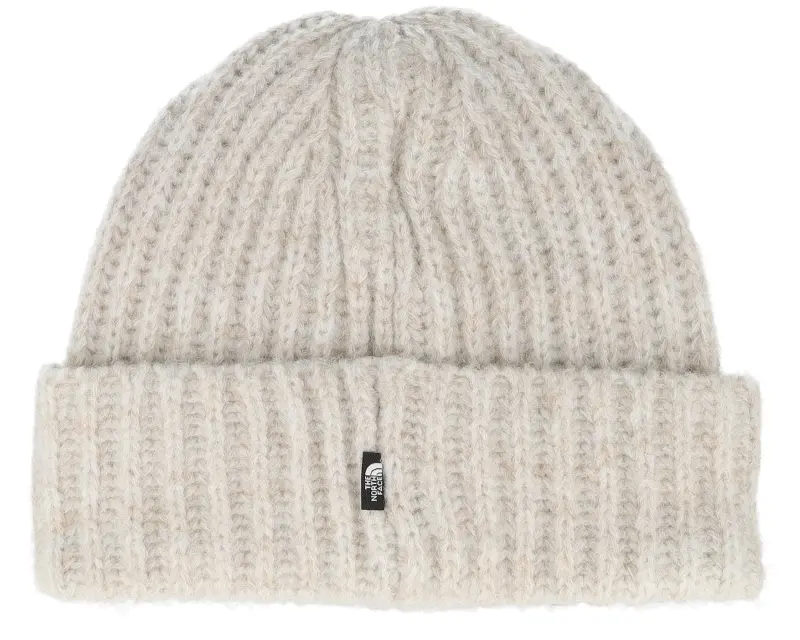 The North Face Fohair Cabin Beanie White Cuff online