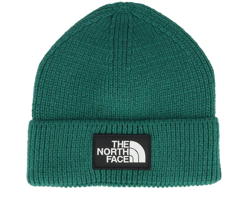 The North Face Tnf Logo Box Beanie Green Cuff online