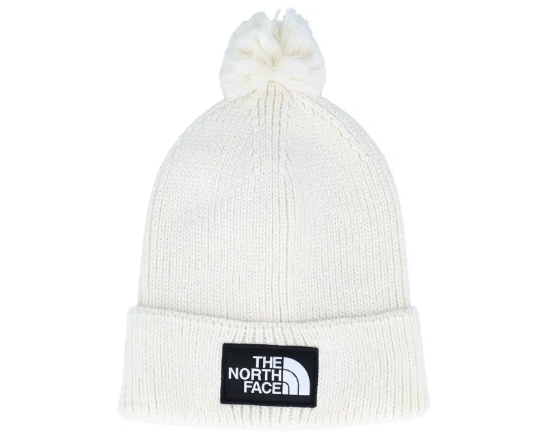 The North Face Tnf Logo Box Beanie White Pom online