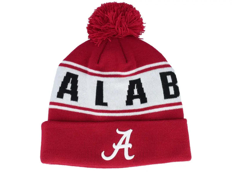 Top of the World Alabama Crimson Tide Cuffed Knit West Cardinal Pom online