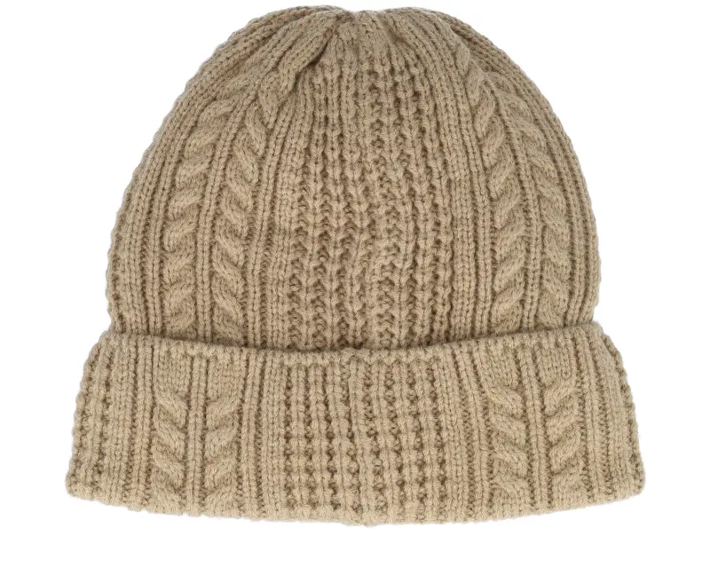 Under Armour Women Halftime Cable Knit Beanie Camel Cuff online