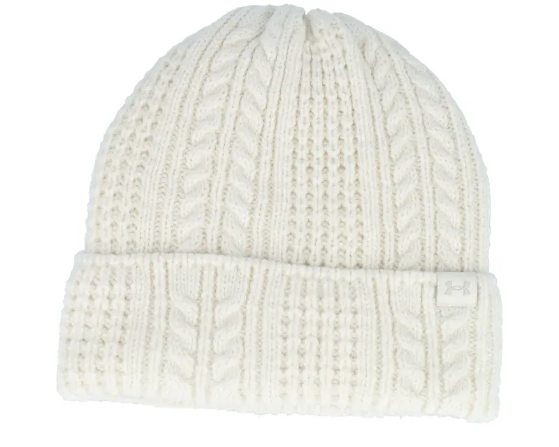 Under Armour Womens Halftime Cable Knit Beanie Stone-os online