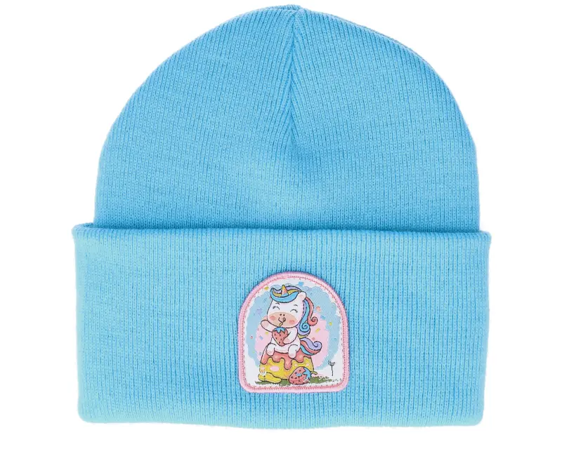 Unicorns Strawberry Unicorn Patch Sky Blue Beanie online