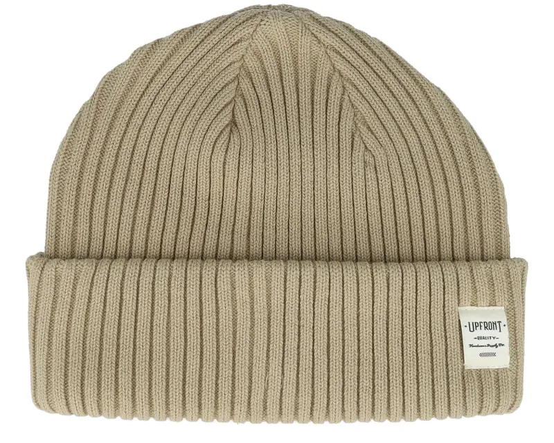 Upfront Bridge Beanie Khaki Cuff online
