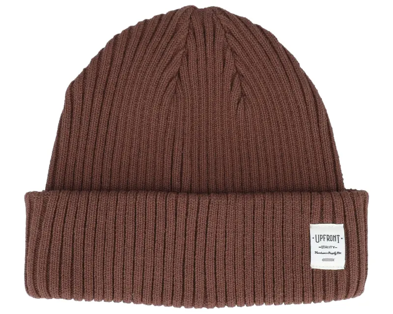 Upfront Bridge Brown Short Beanie online