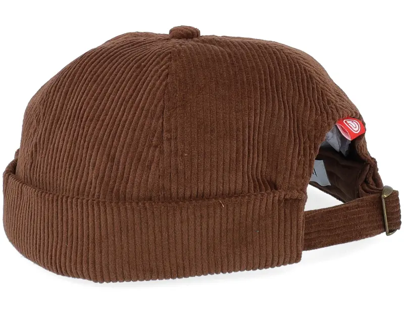 Upfront Echo Corduroy Cap Dark Brown Docker online