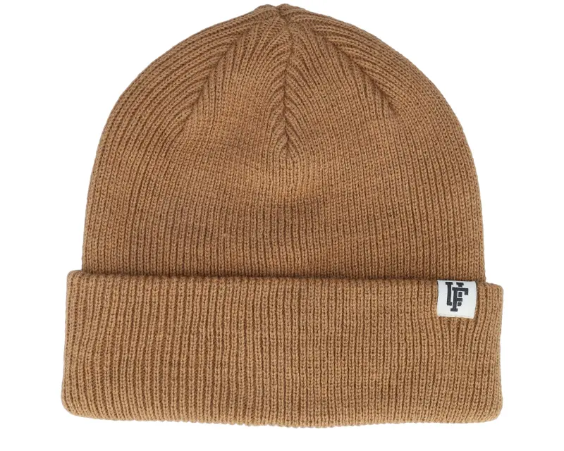 Upfront Frankie Recycled Beanie Tobacco Brown Cuff online