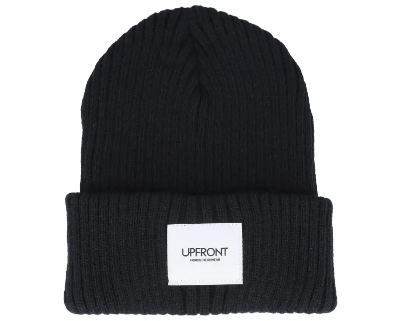 Upfront Haze Fisherman Winter Beanie Black Cuff online