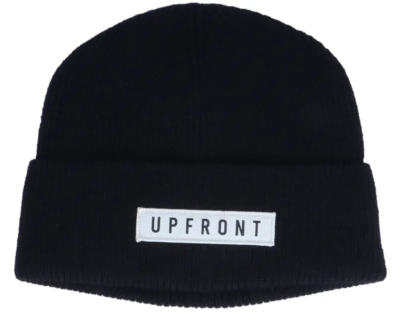 Upfront Ocean Knit Beanie Black Cuff online
