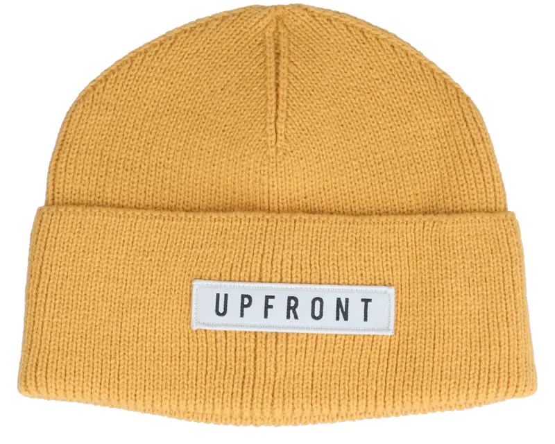 Upfront Ocean Knit Beanie Yellow Cuff online