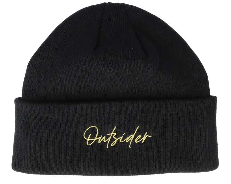 Upfront Outsider Organic Beanie Color Black Cuff online
