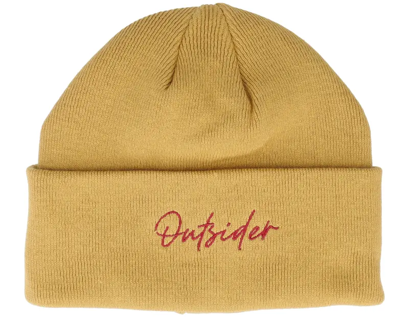 Upfront Outsider Organic Beanie Mustard Cuff online