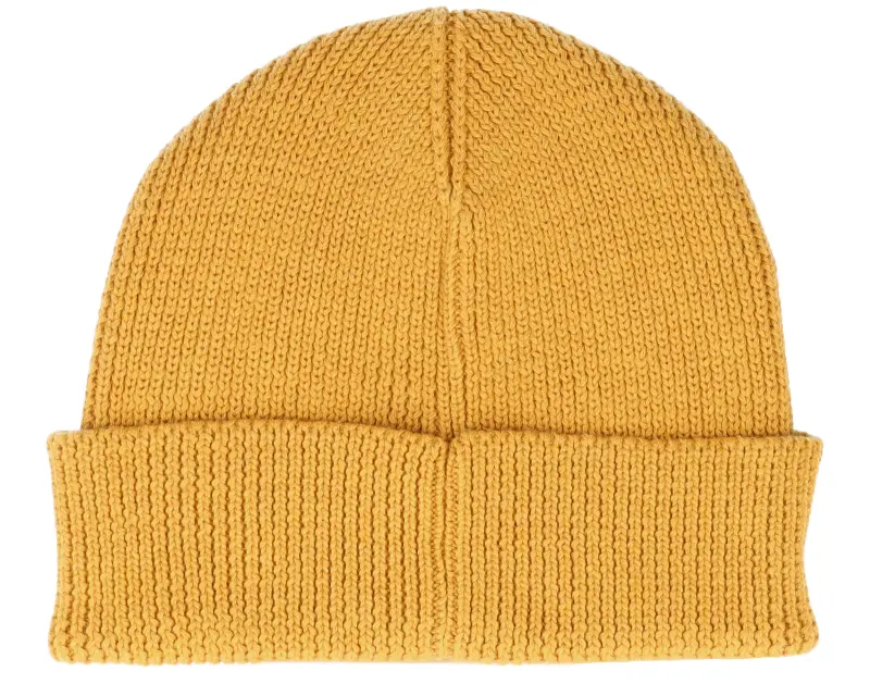 Upfront Patch Rib Beanie Color Yellow Cuff online