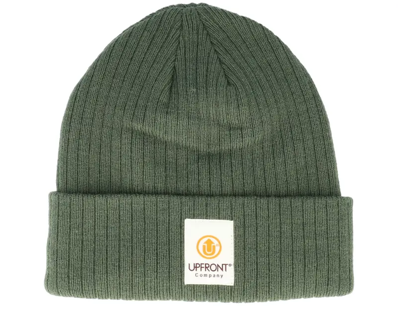 Upfront Stranded Beanie Color Army Cuff online