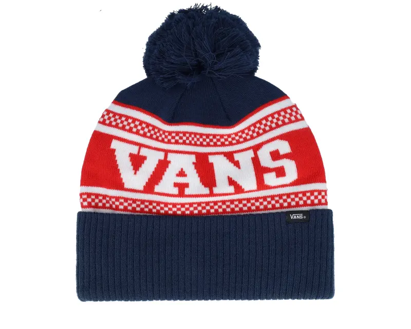 Vans Check Beanie Dress Blues Pom online