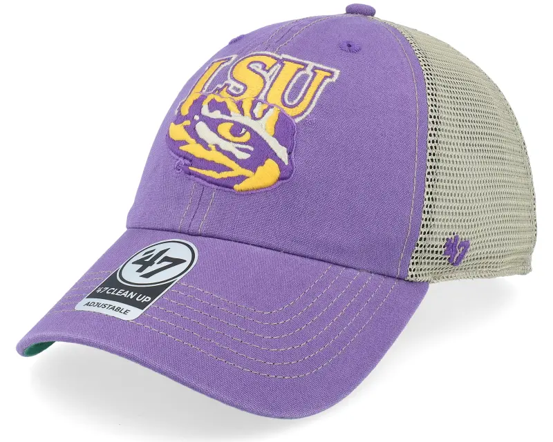 47 Brand Louisiana State Tigers Tuscaloosa 47 Clean Up Cap Vintage Purple Trucker online