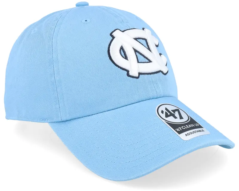 47 Brand North Carolina Tar Heels Clean Up Columbia Blue Dad Cap online