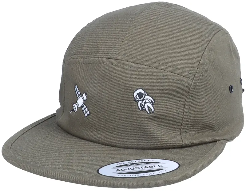Abducted Tiny Satellite Astronaut Scenery Olive 5-Panel online
