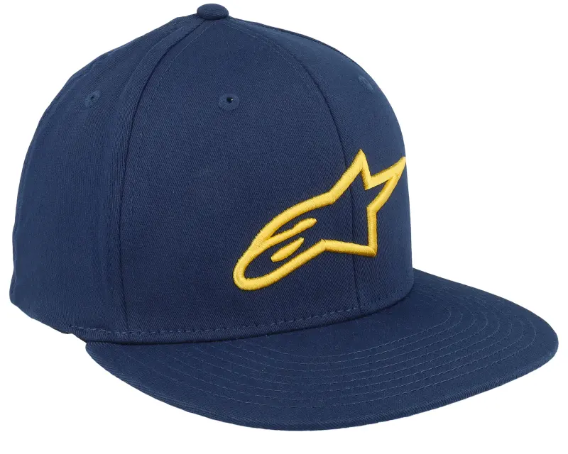 Alpinestars Ageless Flat Hat Navy/Gold Fitted online