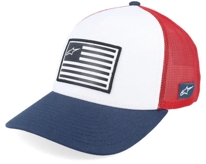Alpinestars Flag Hat Wht/Navy/Red Trucker online
