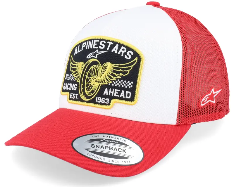 Alpinestars Heritage Patch Hat White/Red Trucker online