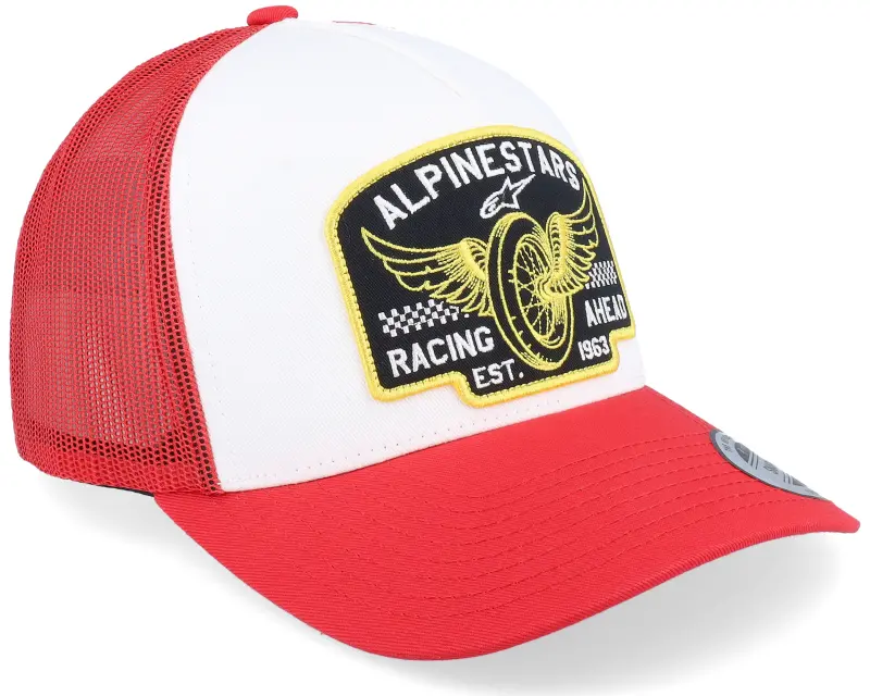 Alpinestars Heritage Patch Hat White/Red Trucker online