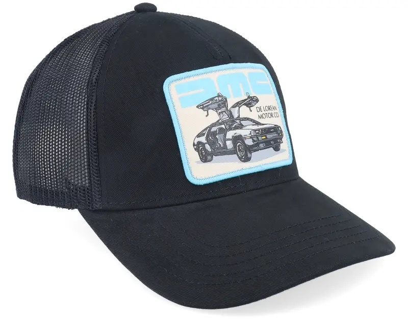 American Needle De Lorean Mc Twill Valin Patch Black Trucker online