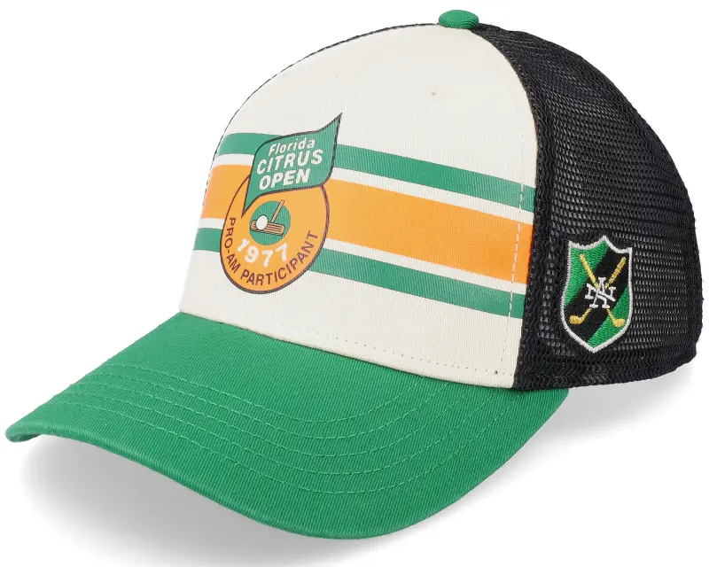 American Needle Florida Citrus Open Sinclair. 19Th Hole Golf White/Green/Black Trucker online