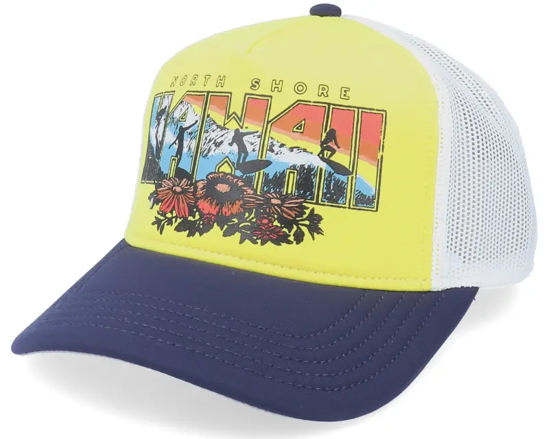 American Needle Hawaii Riptide Valin Yellow/Navy/White Trucker online