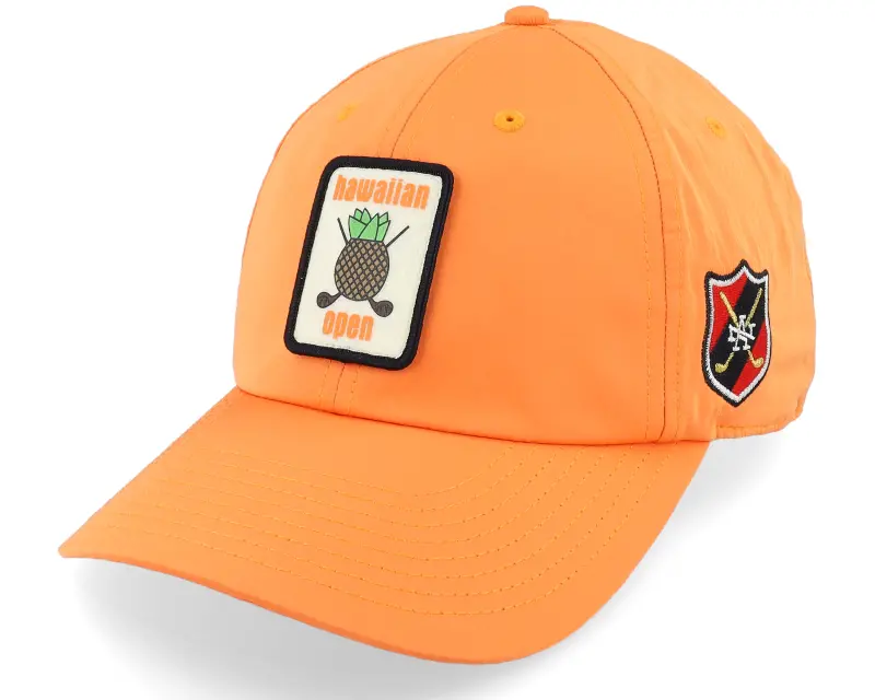 American Needle Hawaiian Open Drifter 19th Hole Golf Orange Dad Cap online