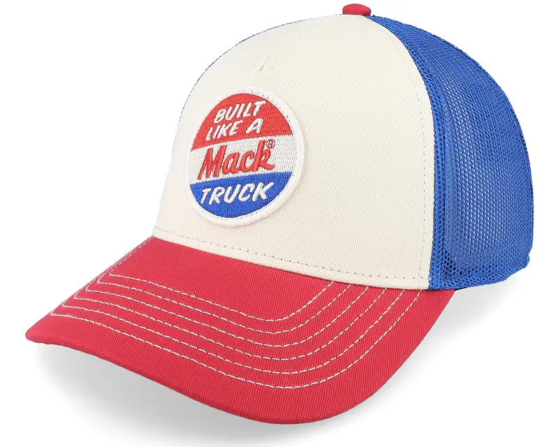 American Needle Mack Truck Twill Valin Patch Ivory/Red/Royal Trucker online