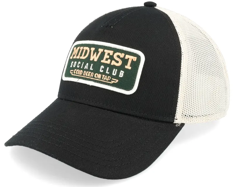 American Needle Midwest Twill Valin Patch Ivory/Black Trucker online