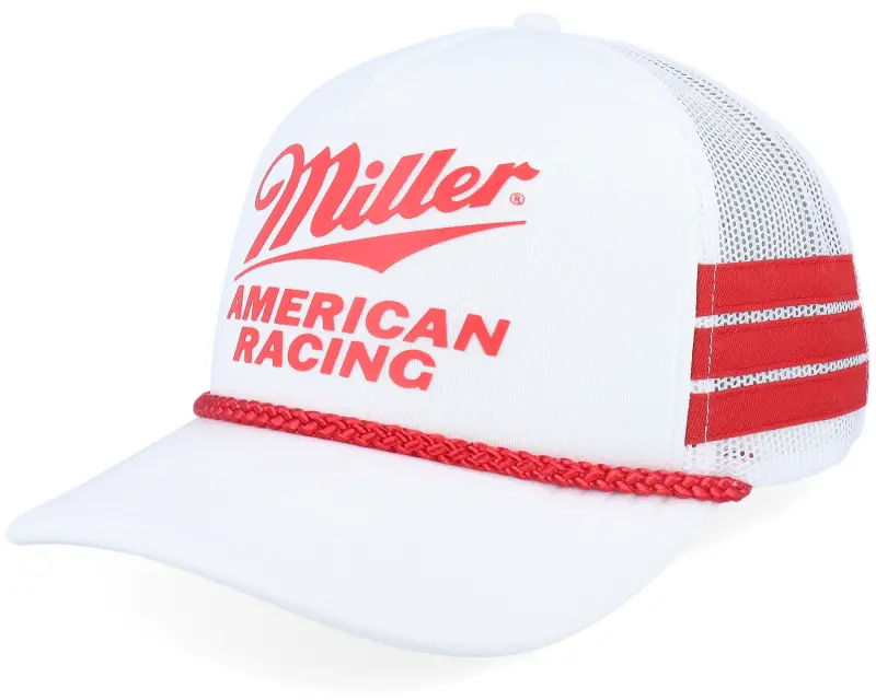 American Needle Miller High Life Talladega White A-Frame Trucker online