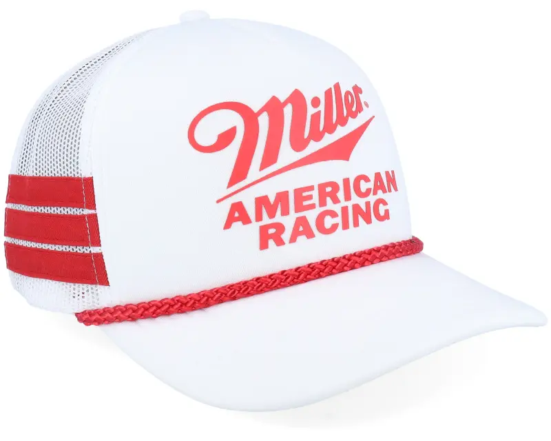 American Needle Miller High Life Talladega White A-Frame Trucker online