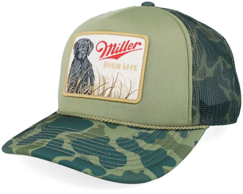 American Needle Miller Mallard Foamy Camouflage/Dark Green A-Frame Trucker online