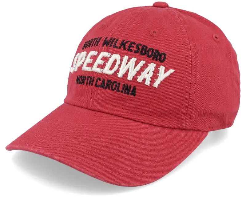 American Needle North Wilkesboro Washed Slouch Crimson Dad Cap online
