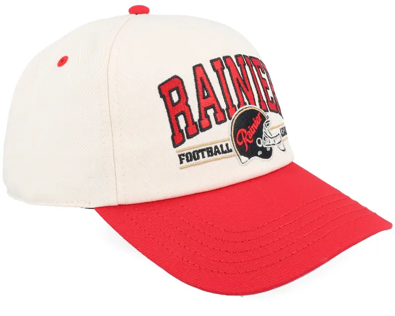 American Needle Pbc Rainier Roscoe Football Ivory/Red A-Frame Adjustable online