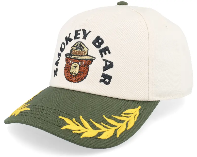 American Needle Smokey Bear Club Captain Ivory/Army Green Adjustable online