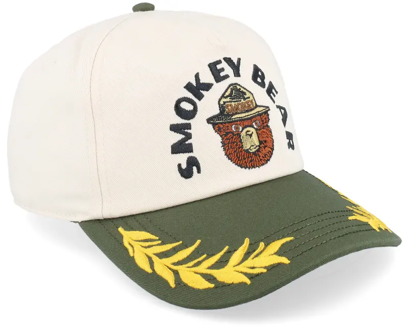 American Needle Smokey Bear Club Captain Ivory/Army Green Adjustable online