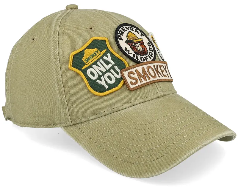 American Needle Smokey Bear Iconic Light Khaki Dad Cap online
