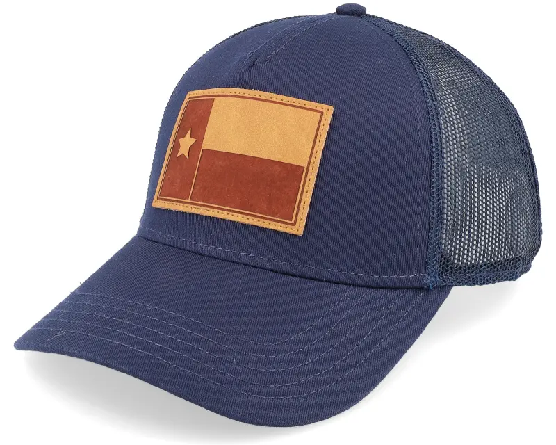 American Needle Texas Twill Valin Leather Ptch Navy Trucker online
