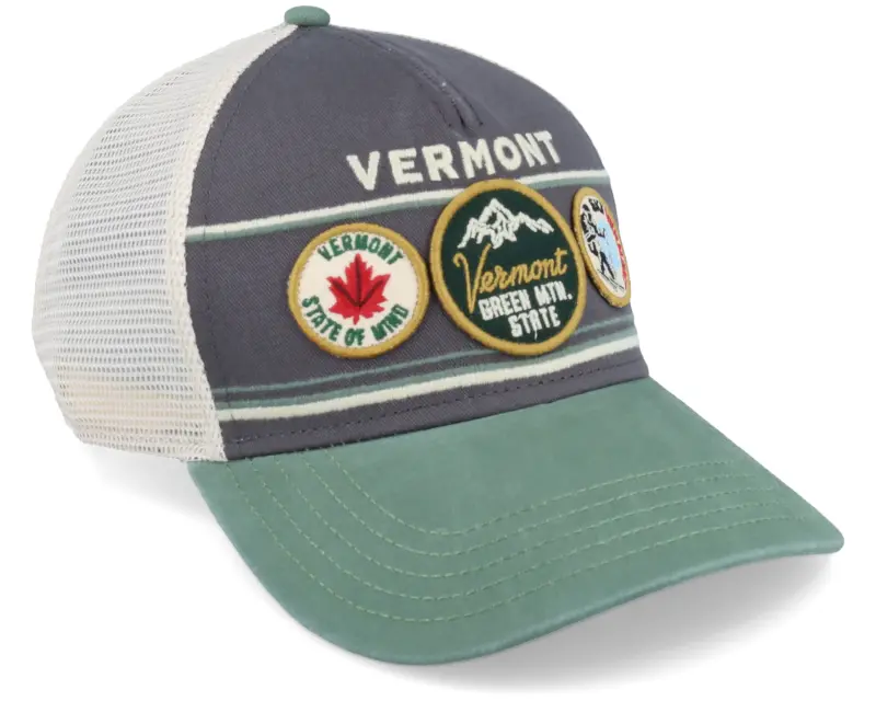 American Needle Vermont Domino Ivory/Cool Grey/Cedar Trucker online