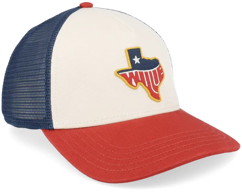 American Needle Willie Nelson Valin Navy/Ivory/Red A-Frame Trucker online