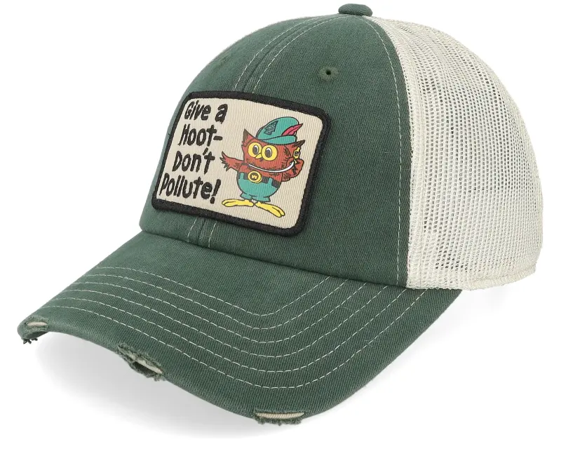 American Needle Woodsy Owl Orville Stone/Green Trucker online